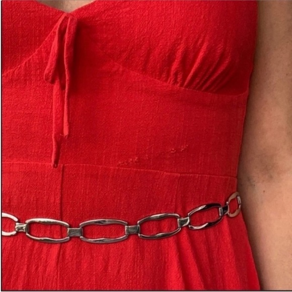 Style Rack Red Ruffle Romper L - Picture 5 of 7